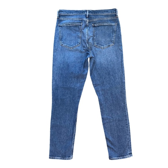 AGOLDE Nico Skinny Jeans High Rise Ankle Crop Medium Blue Denim Size 30 - Picture 3 of 10